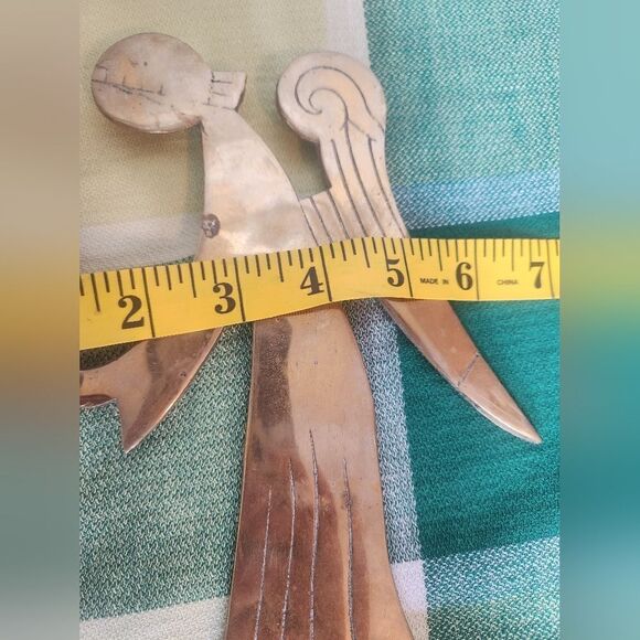 Vintage 2 Brass AngelCandleHolders Solid Brass Angel Taper Candle Holder 10 1/2" - Picture 12 of 14